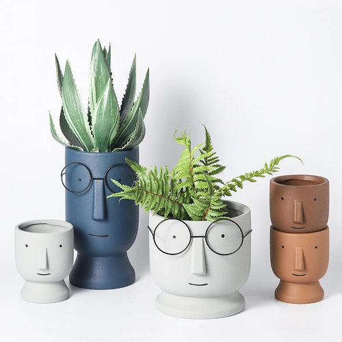pot à fleurs en céramique mignon design nordique intérieur - vue 2 sur 22