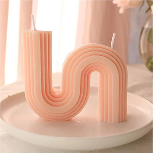 bougies parfumées géométriques en forme de u pour décoration intérieure - vue 28 sur 27