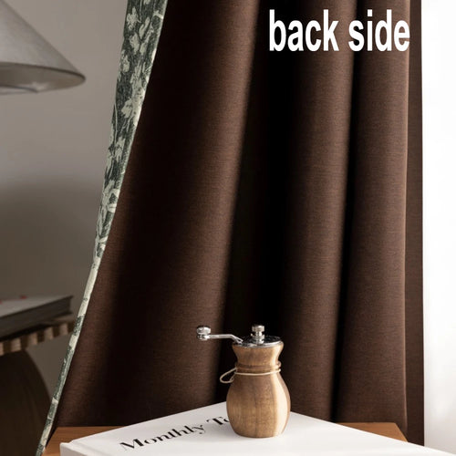 Rideau occultant floral moderne pour chambre ou salon - vue 6 sur 8