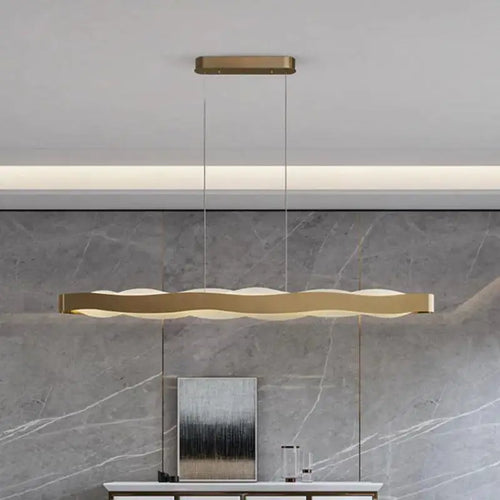 lustre moderne en acier led avec suspension en acrylique - vue 3 sur 18