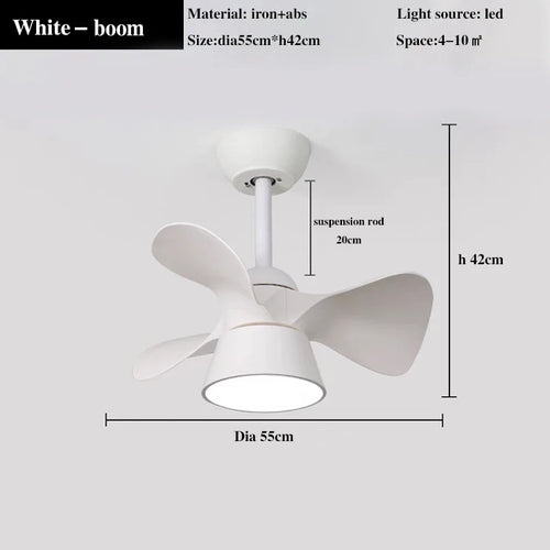ventilateur de plafond lumineux avec télécommande et 6 vitesses - vue 12 sur 12