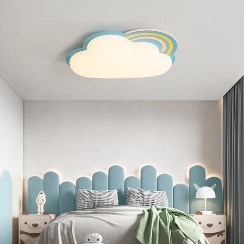 plafonnier nuage arc-en-ciel pour chambre enfant décor créatif - vue 4 sur 7