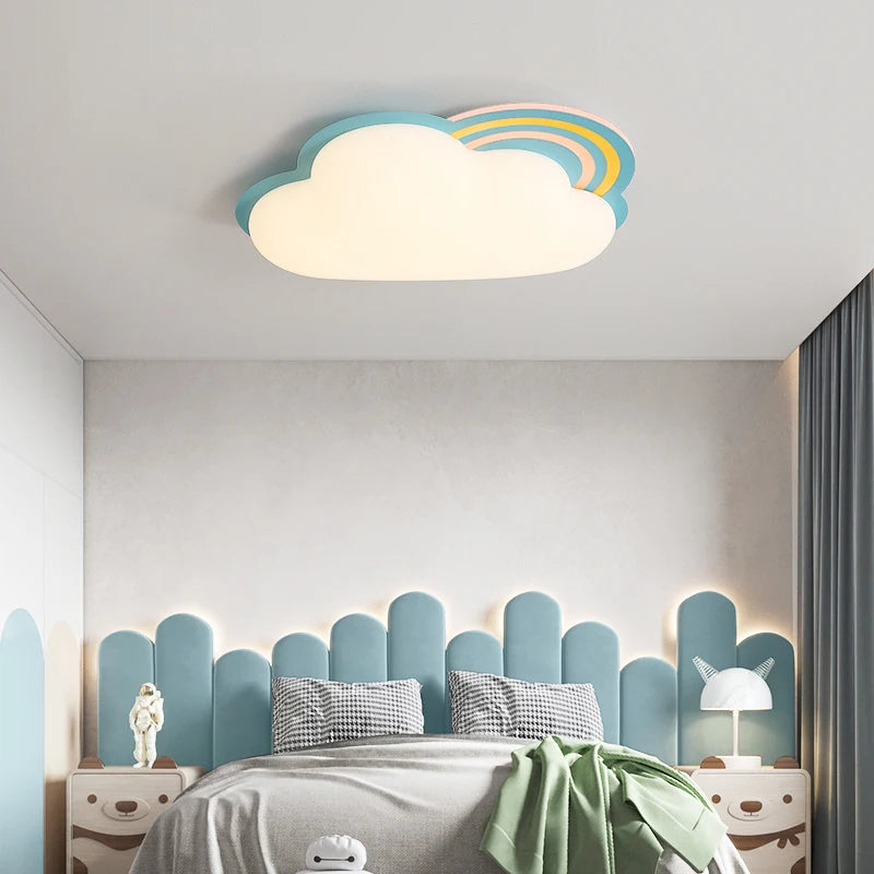 plafonnier nuage arc-en-ciel pour chambre enfant décor créatif - vue 3 sur 7