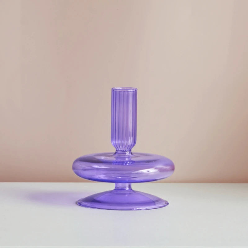 bougeoirs en verre pour décoration de mariage et cadeau Noël - vue 11 sur 24