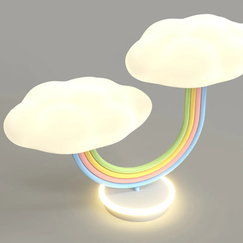 plafonnier LED nuage arc-en-ciel pour chambre enfant - vue 6 sur 7