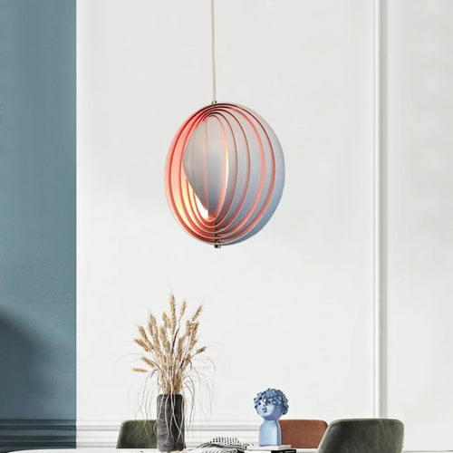 suspension ronde à led décorative en forme de boule - vue 3 sur 8