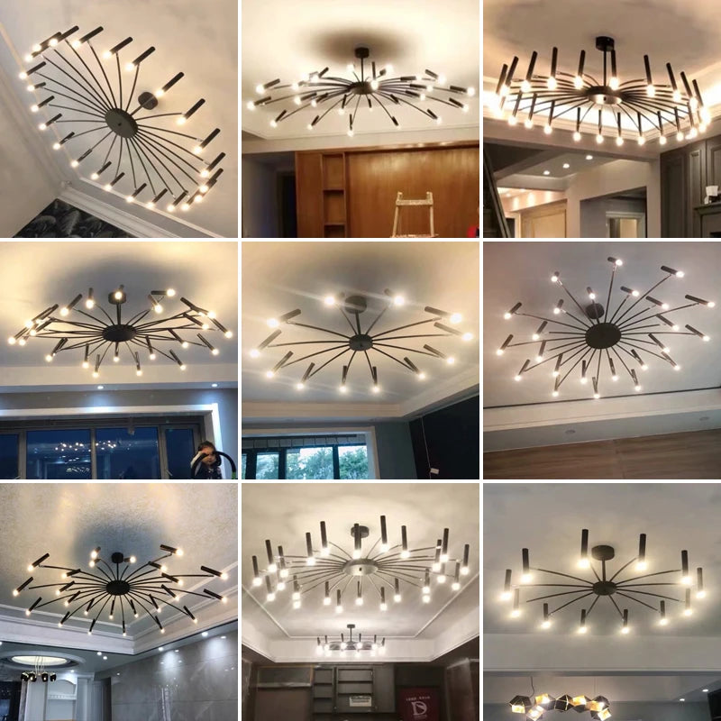 lustre moderne en design nordique pour un éclairage élégant - vue 5 sur 14