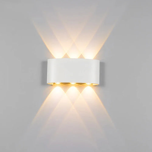 applique murale led extérieur étanche aluminium haut bas zbw0010 - vue 3 sur 15