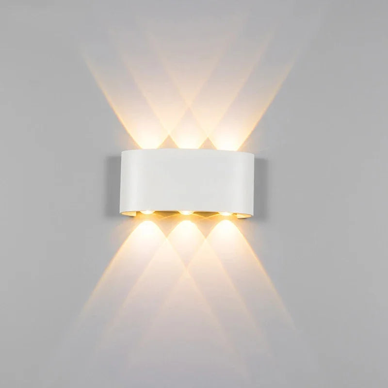 applique murale led extérieur étanche aluminium haut bas zbw0010 - vue 2 sur 15