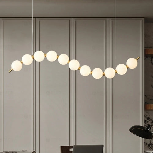 lustre acrylique suspendu pour cuisine bar et magasin - vue 2 sur 9