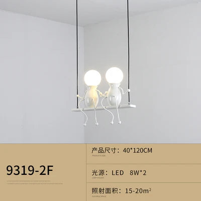 suspension moderne en fer pour décoration nordique - vue 21 sur 22
