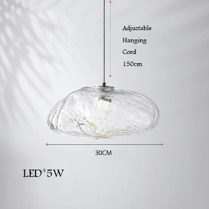 lustre en verre design nuage pour intérieur décoratif lumineux - vue 18 sur 21