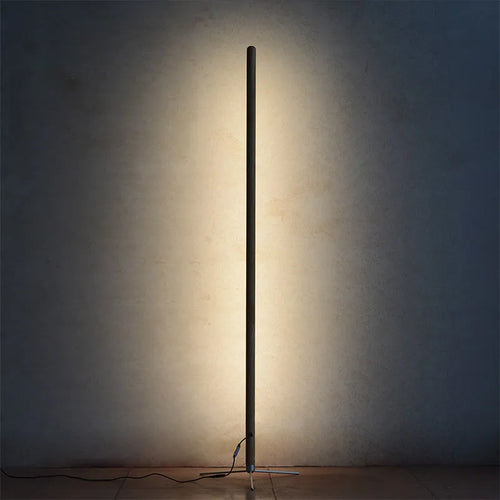 lampadaire en bois moderne avec lumière d'ambiance réglable 360 degrés - vue 2 sur 8
