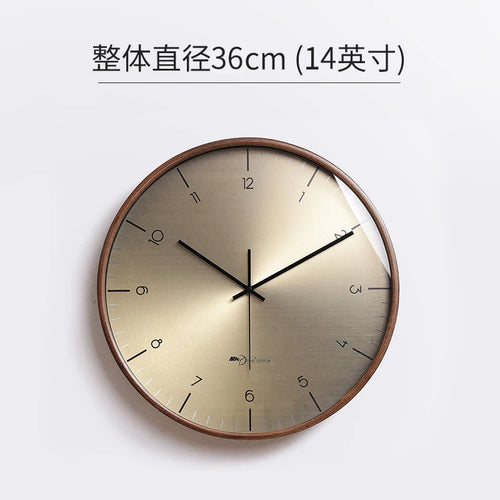 horloge murale moderne en bois massif pour décoration intérieure - vue 13 sur 12