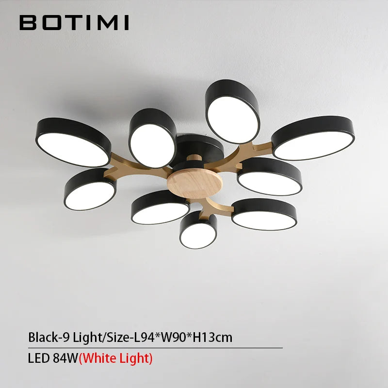 plafonnier LED gris en forme d'arbre - vue 21 sur 32