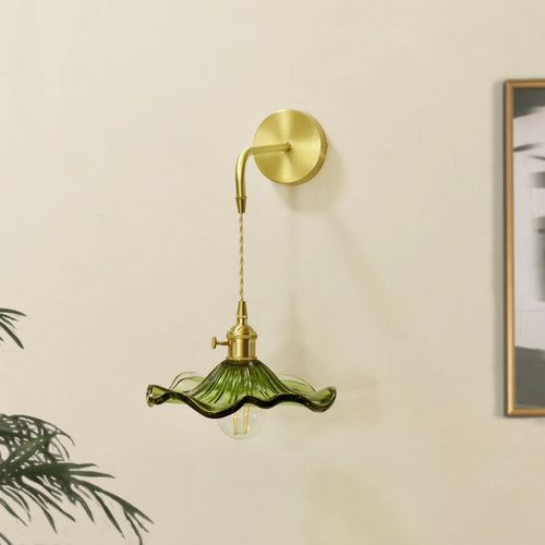 American Vintage Glass Wall Sconce Light Fixtures with E27 Led Lamp - vue 5 sur 7