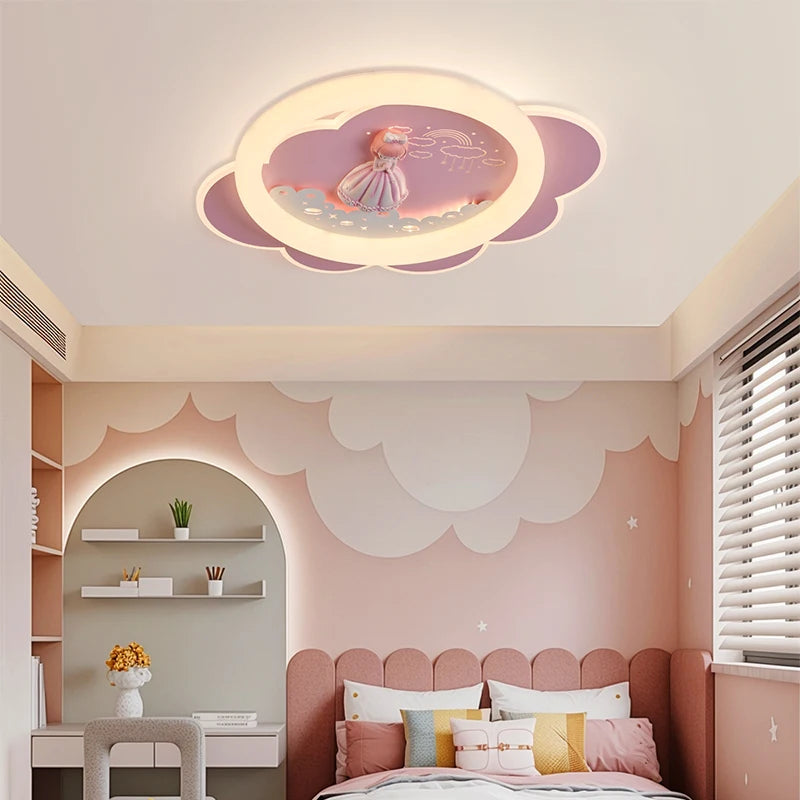 plafonnier créatif led pour chambre d enfant protection des yeux - vue 5 sur 8