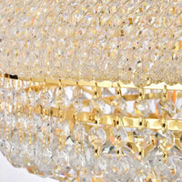 suspension led en cristal de luxe design moderne