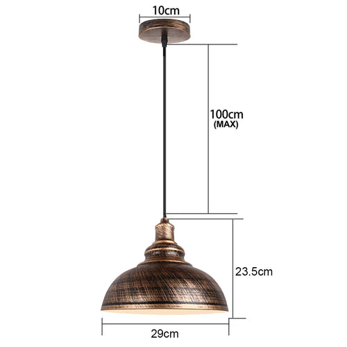 lustre rouille metal plafond maison restaur - vue 11 sur 23