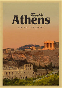 affiche vintage de voyage pour passionnés de tourisme