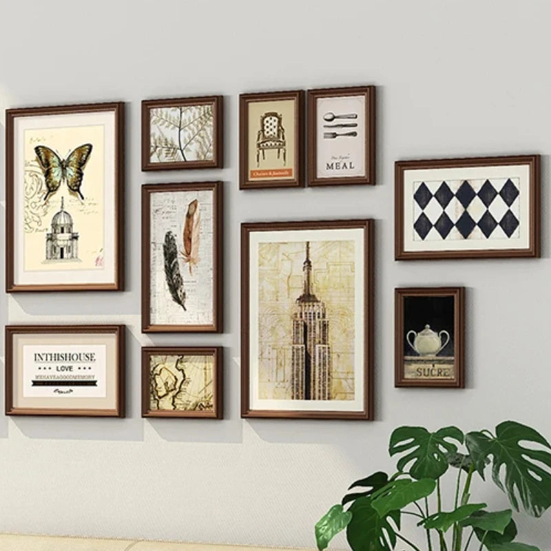 ensemble de cadres photo créatifs pour décoration moderne - vue 4 sur 8