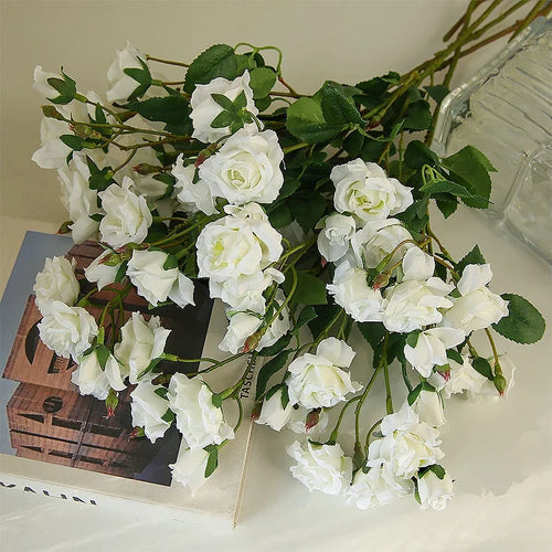 fleurs artificielles roses pour décoration de mariage élégante - vue 5 sur 9