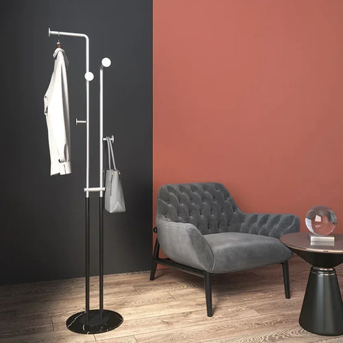 porte-manteau double tube style nordique pour intérieur et extérieur - vue 3 sur 8