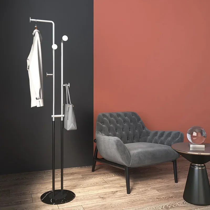 porte-manteau double tube style nordique pour intérieur et extérieur - vue 2 sur 8