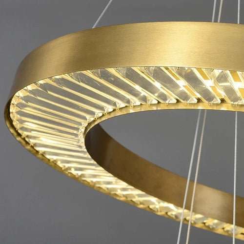 lustre en cristal à led design pour intérieur élégant - vue 7 sur 11