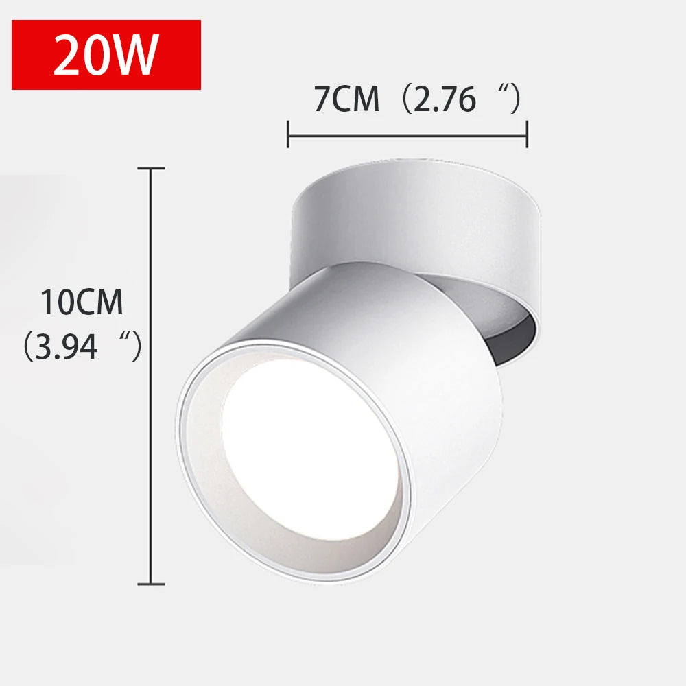 spot led extérieur à angle réglable sans perforation - vue 12 sur 14