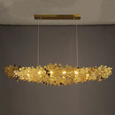 lustre moderne en acier inoxydable chromé pour intérieur
