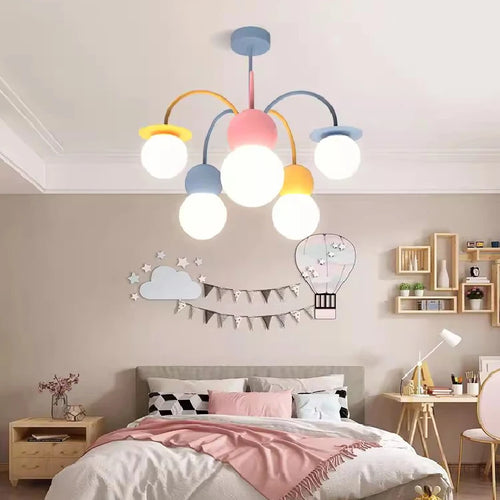 plafonnier happy planet led pour chambre d'enfant créatif et ludique - vue 2 sur 10