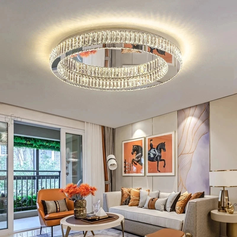 lustre de luxe postmoderne en cristal winfordo wf-xd006 - vue 3 sur 14