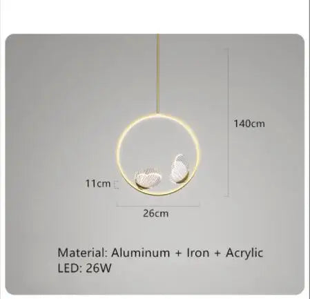 suspension design en acrylique pour décoration moderne de luxe - vue 20 sur 21