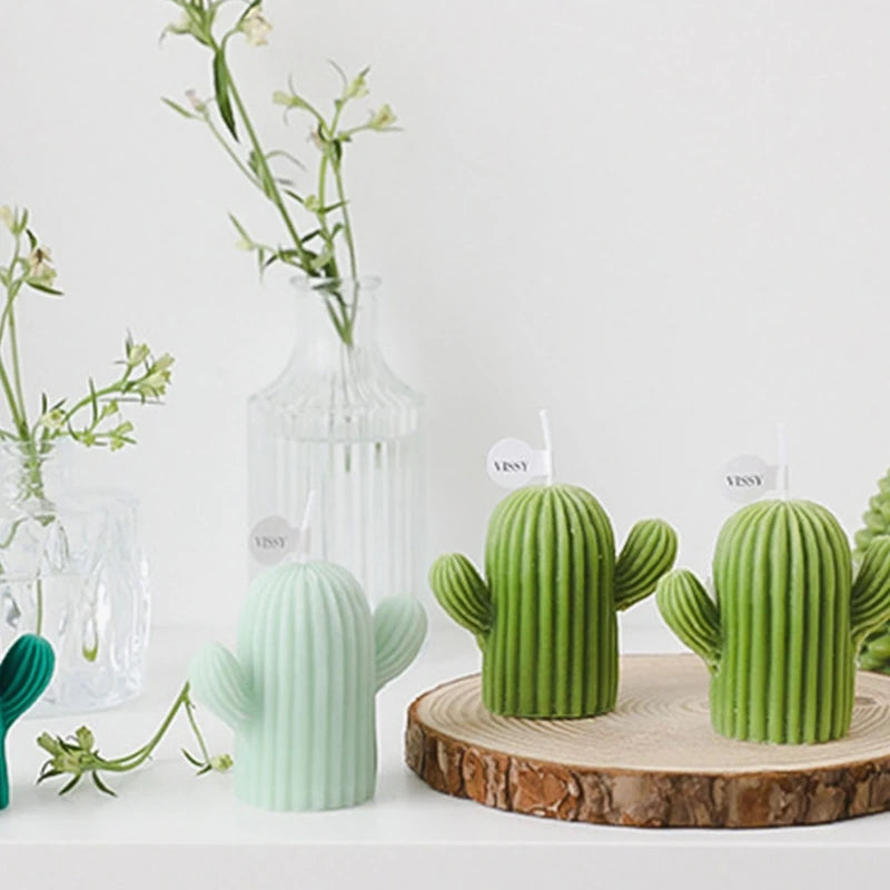 petites bougies parfumées en cire de cactus pour décoration intérieure - vue 5 sur 9