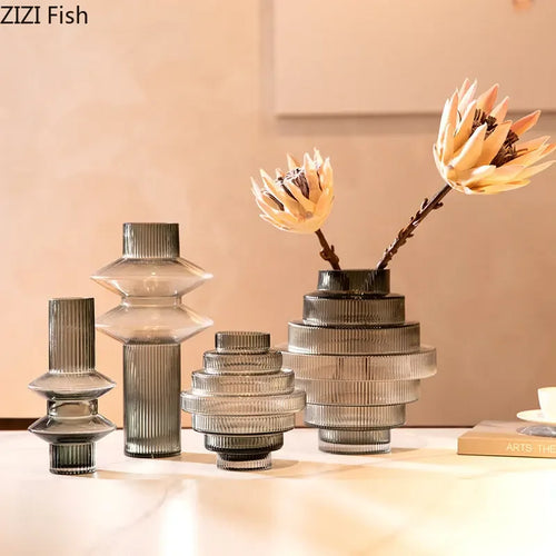 vase en verre pour fleurs hydroponiques décoration moderne et originale - vue 5 sur 14