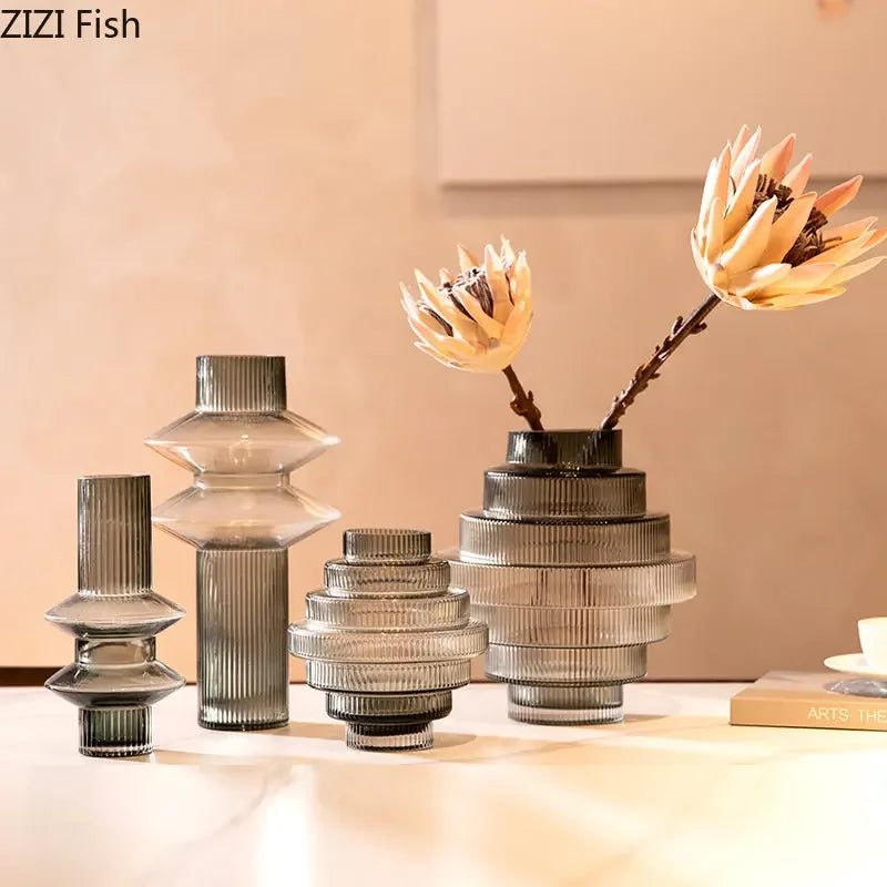 vase en verre pour fleurs hydroponiques décoration moderne et originale - vue 4 sur 14