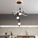 lustre moderne léger avec éclairage led pour intérieur