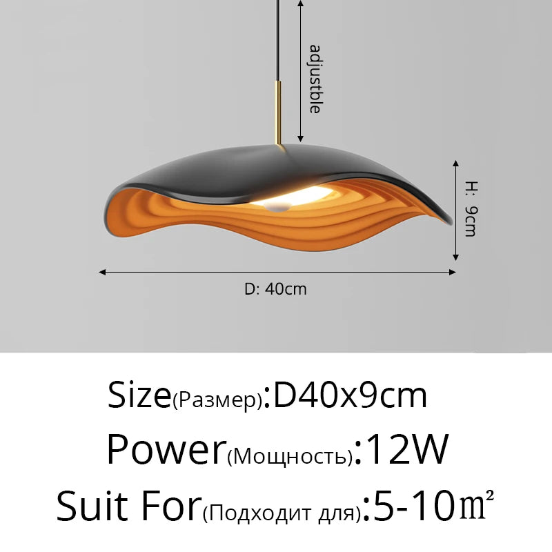 lustre d'art moderne minimaliste wabi-sabi pour bar créatif - vue 13 sur 14
