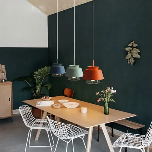 suspension en verre et fer style nordique pour intérieur décoratif - vue 4 sur 13