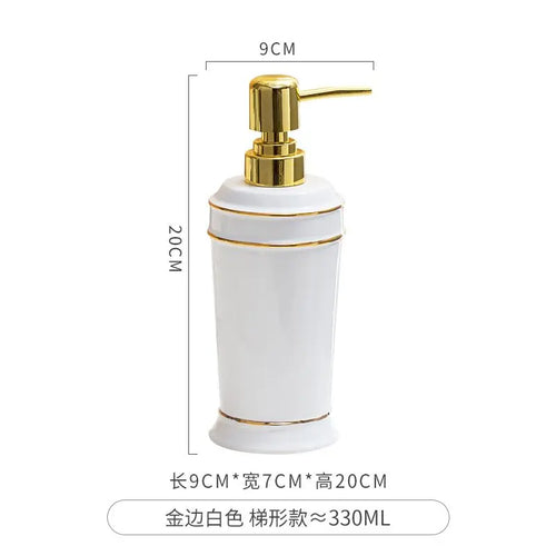 distributeur de savon céramique pour gel douche et désinfectant - vue 26 sur 30
