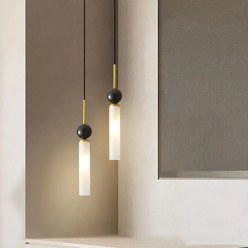 lustre moderne suspendu avec éclairage led décoratif intérieur - vue 5 sur 8