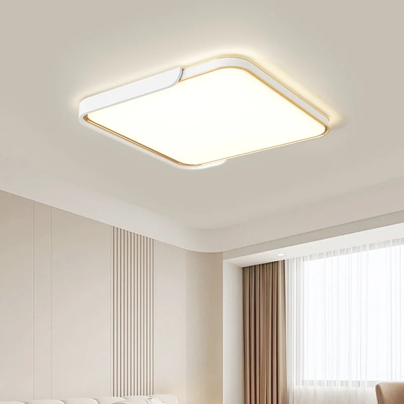 plafonnier led moderne avec télécommande design circulaire polyvalent - vue 3 sur 9