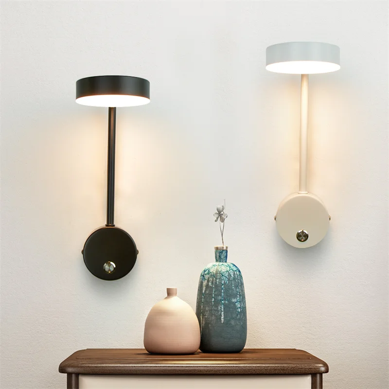 applique murale led moderne avec interrupteur rotative pour décoration maison - vue 5 sur 18