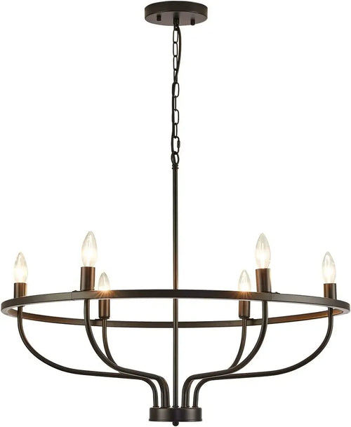lustre suspension rétro led industriel anneau lumineux decorfixtures - vue 11 sur 12