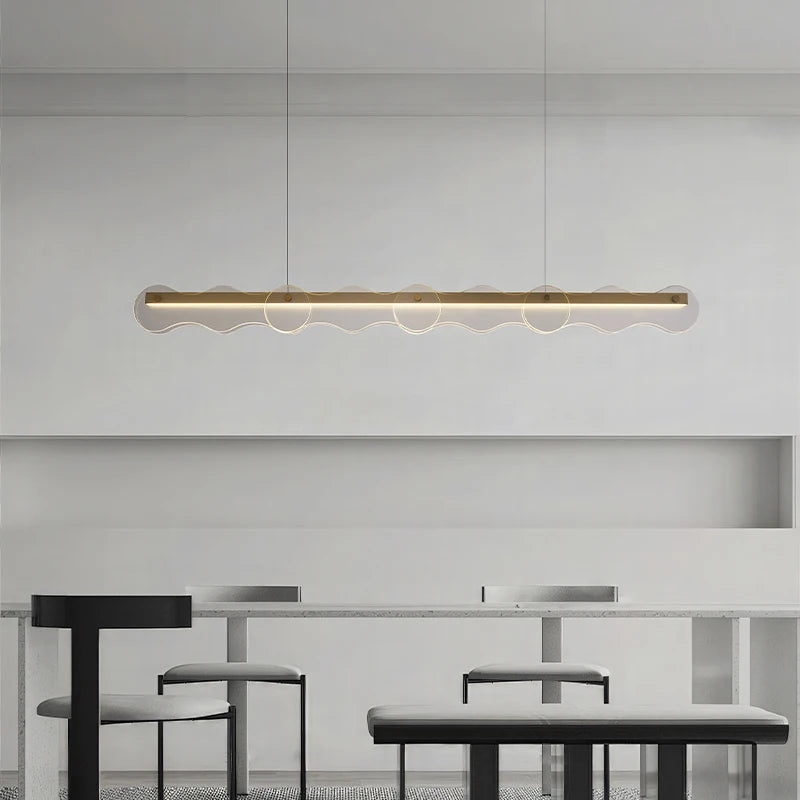 lustre créatif en verre pour ambiance moderne et élégante - vue 3 sur 8