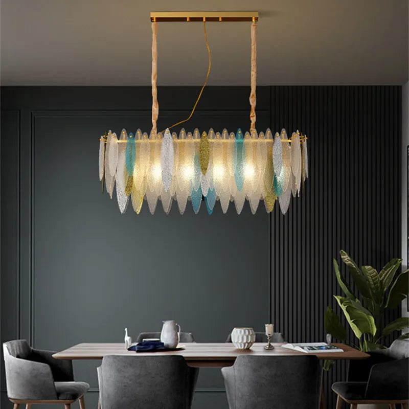 lustre en verre nordique pour décoration intérieure élégante - vue 6 sur 19