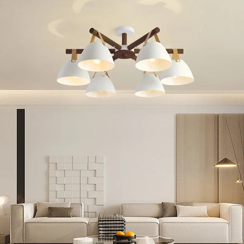 Lustre Led en bois nordique - vue 2 sur 14