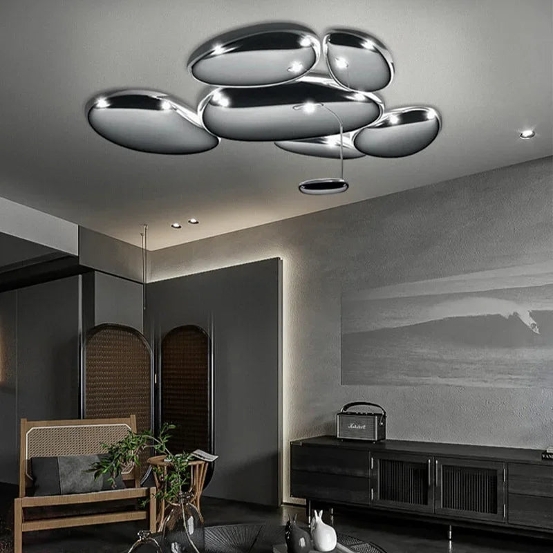 plafonnier led design moderne simple luminaire décoratif intérieur - vue 4 sur 8