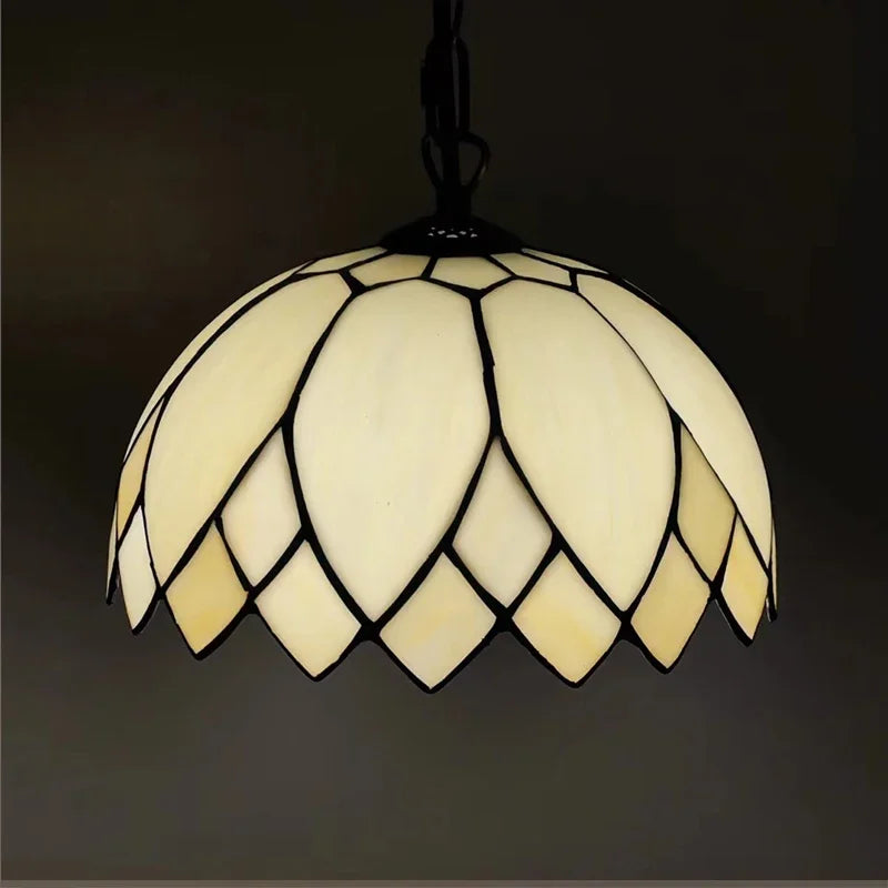 suspension tiffany à feuilles pour décoration intérieure élégante - vue 6 sur 6
